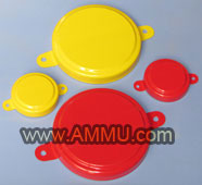 tapas precinto amarillo rojo